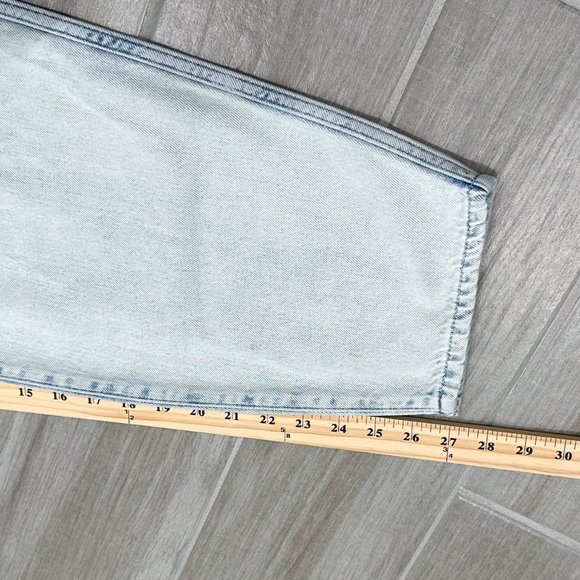 7 For All Mankind Balloon Tab Pant in Isadora Vito Iris Blue Denim Jeans Size 27 - Picture 15 of 16